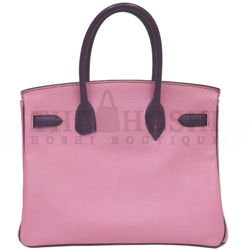 H**me5 BIRKIN 30 EPSOM MALVA AND ANEMONE PURPLE SILVER BUCKLE 5010502009566 (30*23*15cm) Master Quality